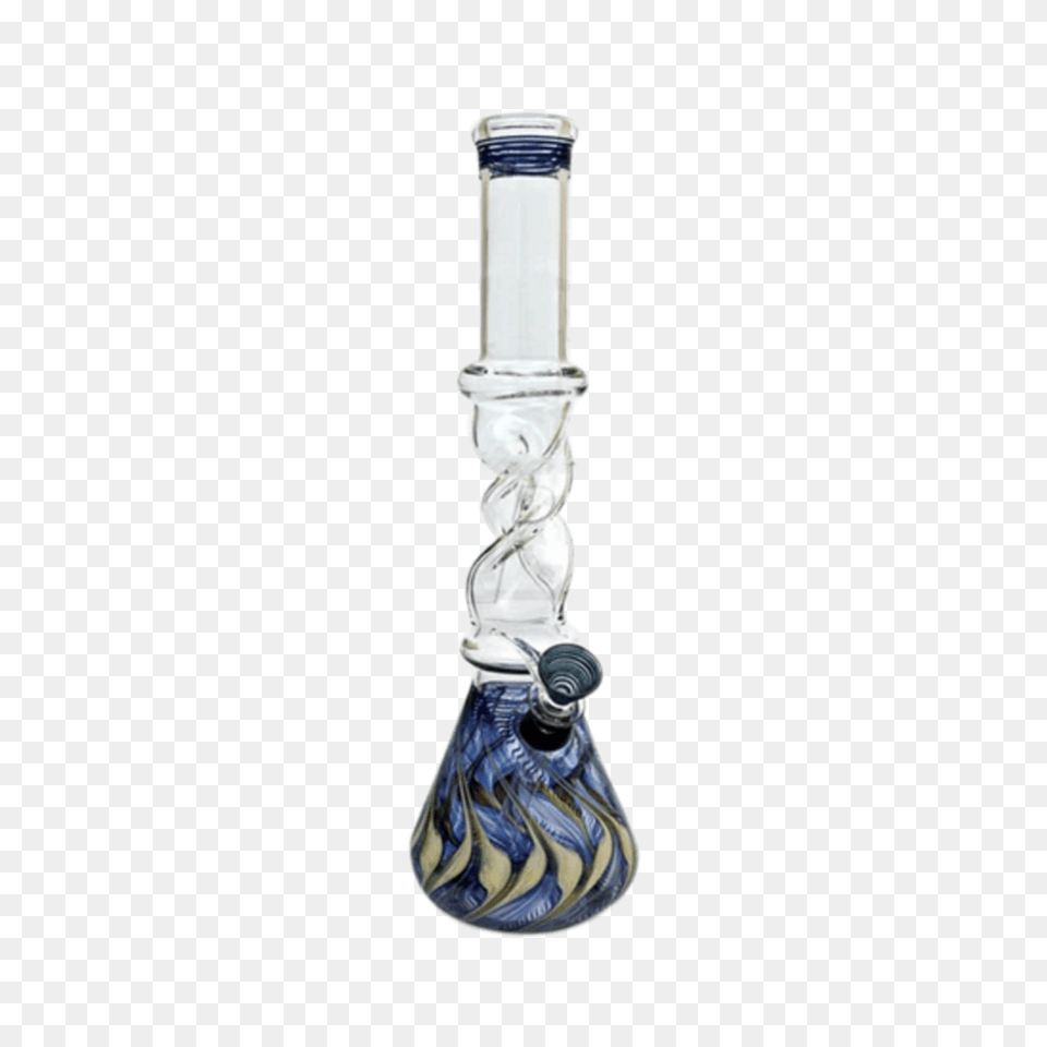 Twisted Mixed Color Glass Bong, Smoke Pipe, Candle Free Transparent Png