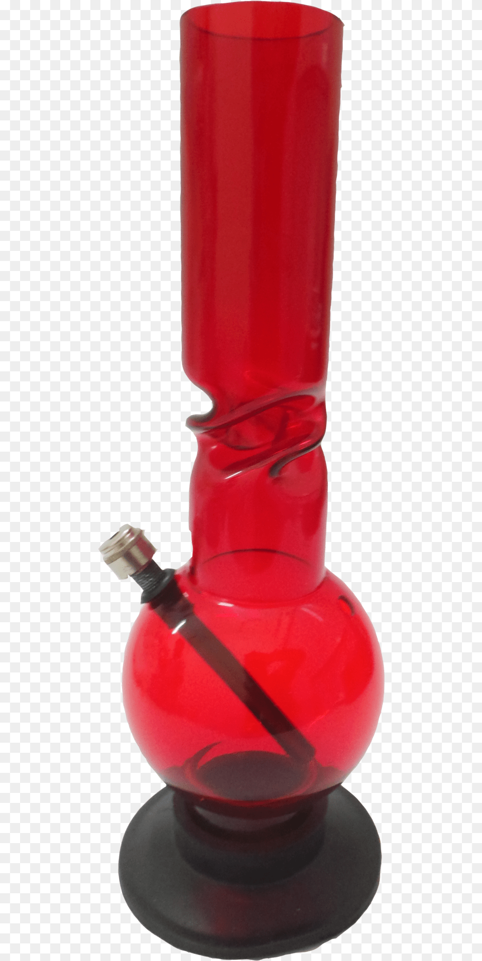 Twisted Red Acrylic Bong 1239 Red, Jar, Sword, Weapon, Bottle Free Png Download