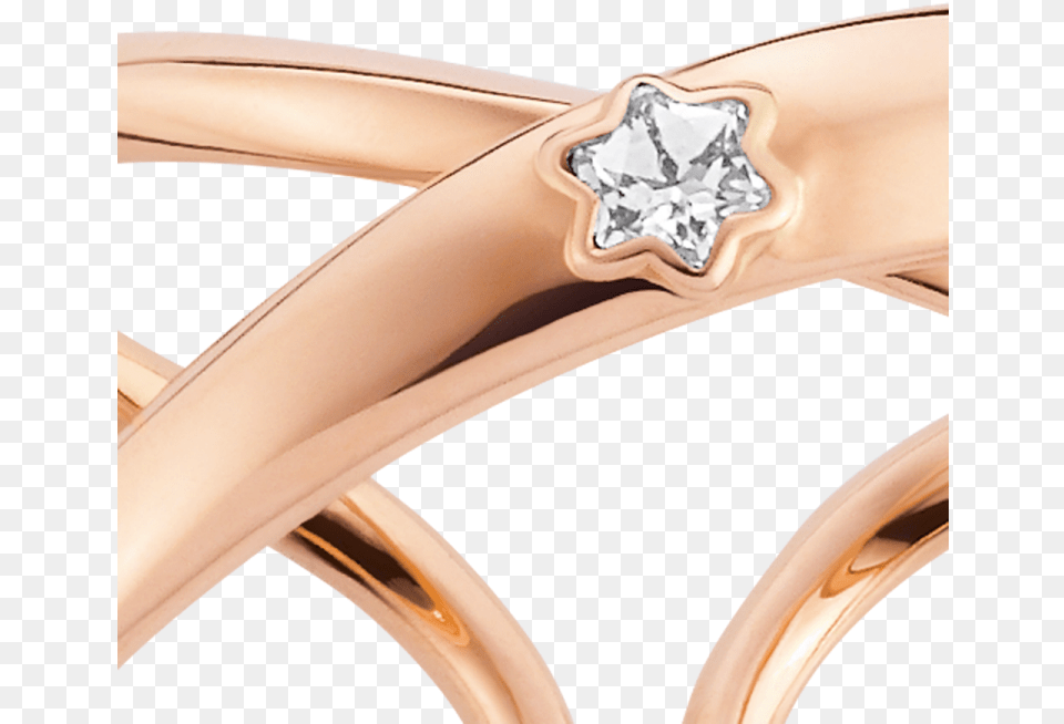 Twisted Shape In Warm Rose Gold And Diamond Sparkles Montblanc, Accessories, Gemstone, Jewelry, Ring Png