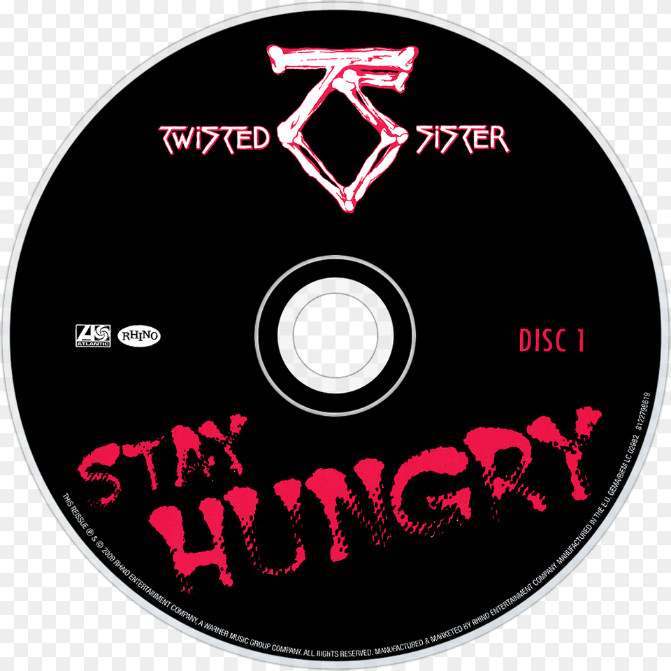 Twisted Sister Stay Hungry Cd Disc Image Twisted Sister, Disk, Dvd, Person Free Png