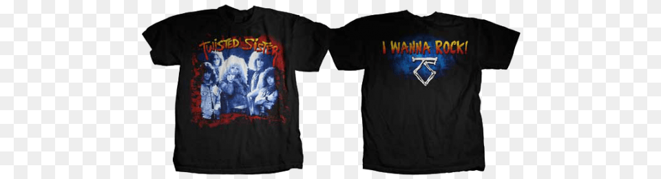 Twisted Sister T Shirt I Wanna Rock, Clothing, T-shirt Free Transparent Png