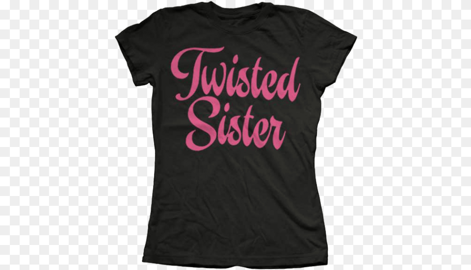 Twisted Sister Twisted Script Ladies Girls Jr Xl, Clothing, T-shirt, Shirt Free Transparent Png