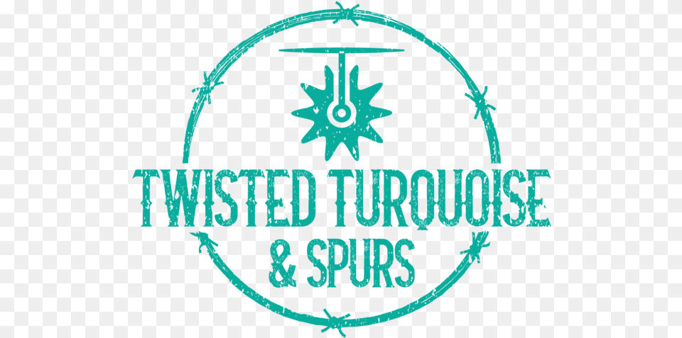 Twisted Turquoise Amp Spurs Circle, Logo Free Png