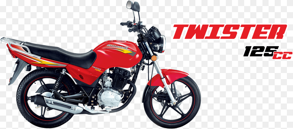 Twister Red Bike Road Prince 125 Price, Machine, Motorcycle, Spoke, Transportation Free Png Download