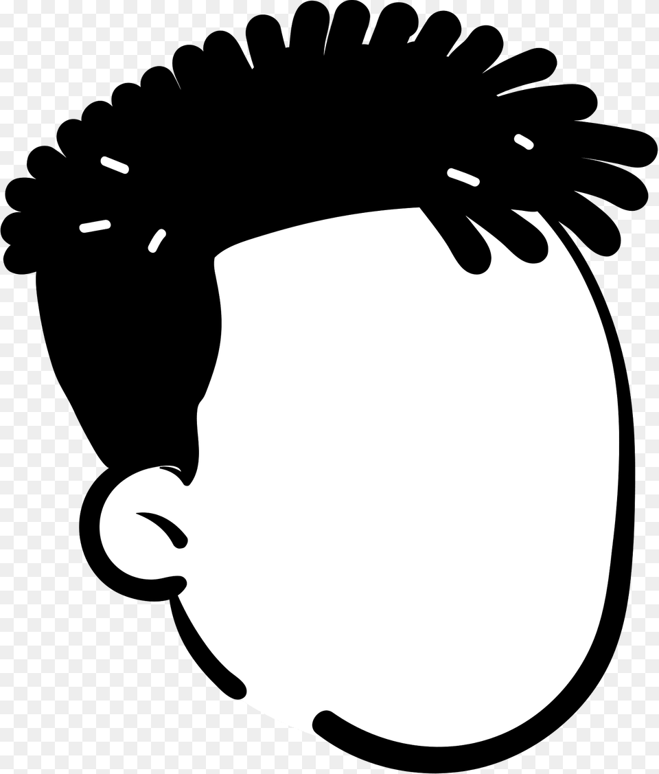 Twists Hair Style Clipart, Stencil, Smoke Pipe Free Png
