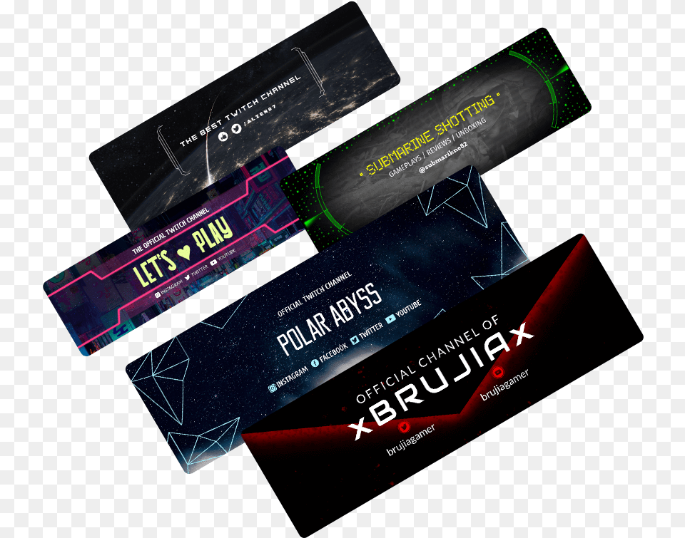 Twitch Banners For Your Channel Graphic Design, Paper, Text, Business Card Png Image