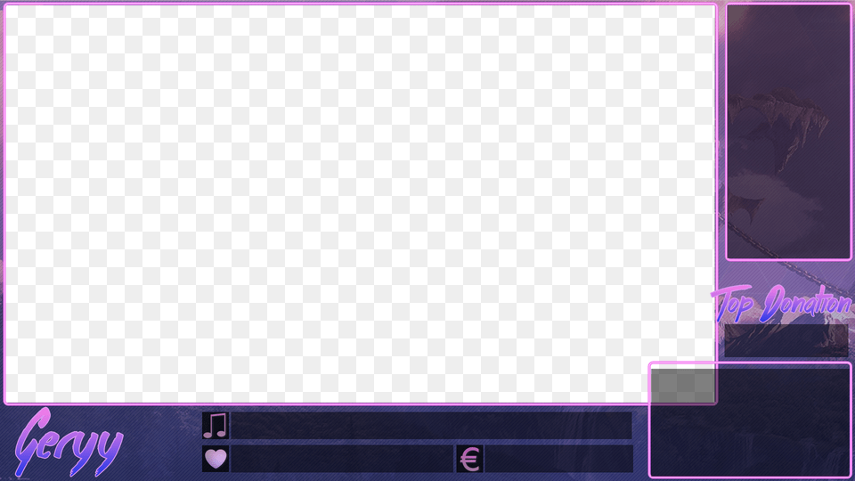 Twitch Overlays, Purple, White Board Free Png Download
