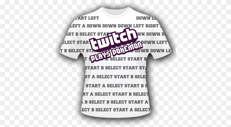 Twitch Plays Pokemon T Twitch, Clothing, T-shirt, Shirt Free Transparent Png