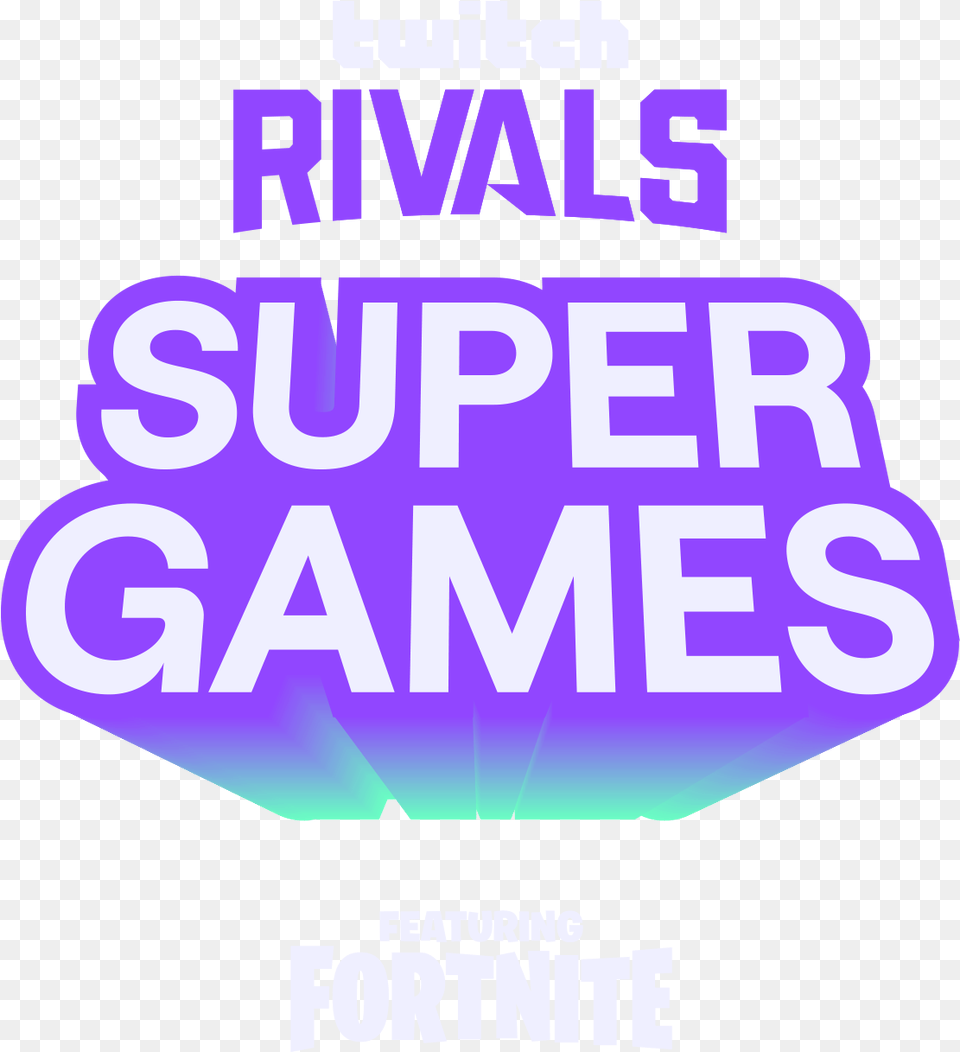 Twitch Rivals Supergames Graphic Design, Advertisement, Poster, Purple, Scoreboard Free Transparent Png
