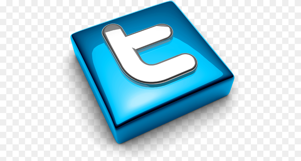 Twitter 3d Icon, Text, Disk, Symbol, Number Free Png Download