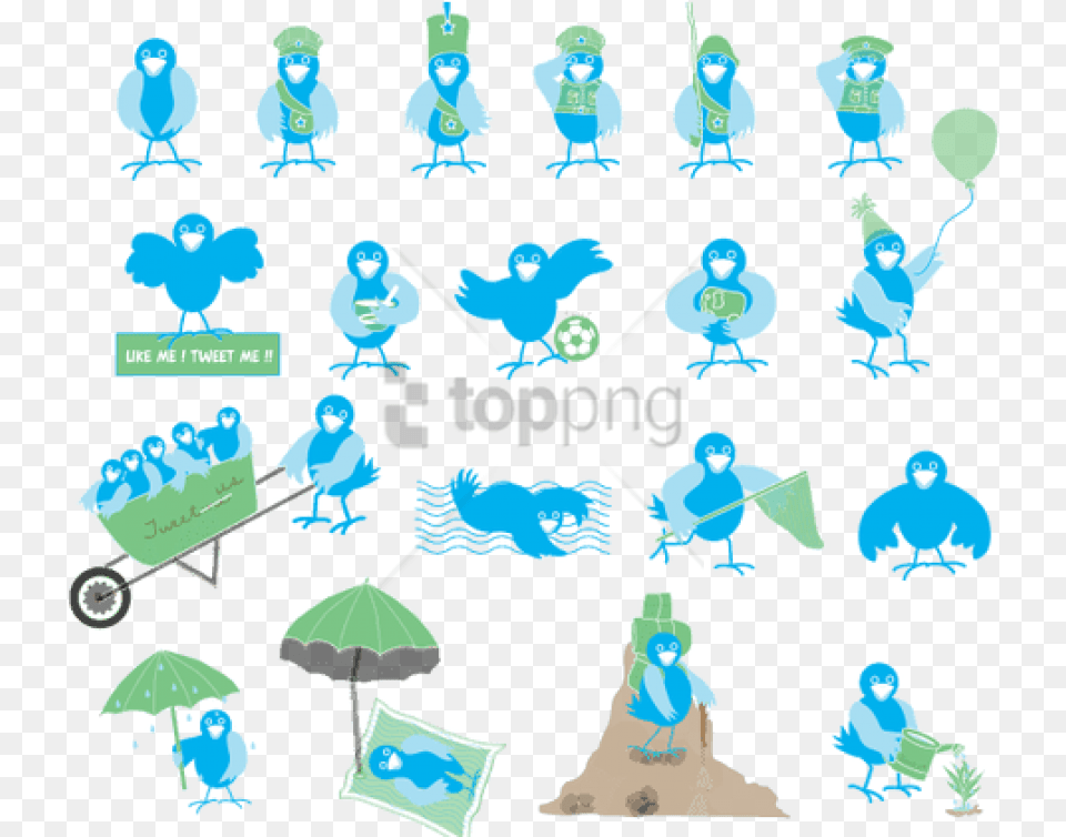 Twitter Bird Icon Image With Twitter Bird Icon, Animal, Baby, Person, Machine Free Transparent Png