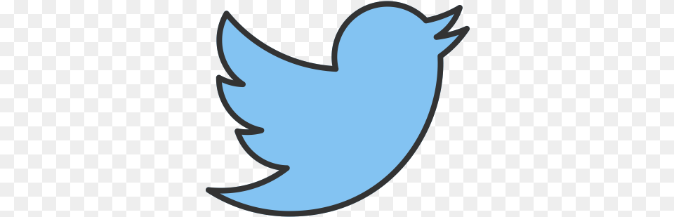 Twitter Bird Outline U0026 Outlinepng Twitter Logo Outline, Animal, Fish, Sea Life, Shark Png