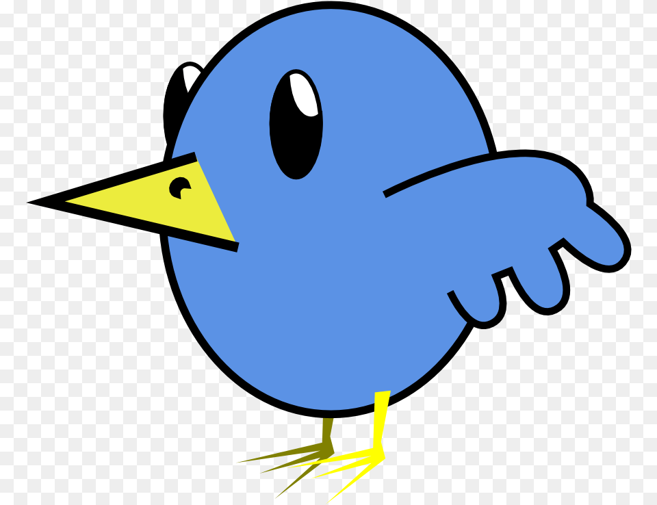 Twitter Bird Tweet Tweet 38 Clipartist Green Bird Cartoon, Animal, Beak, Astronomy, Moon Png Image