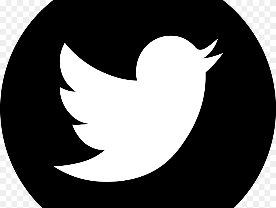 Twitter Black Circle Twitter, Silhouette, Astronomy, Logo, Moon Free Png Download