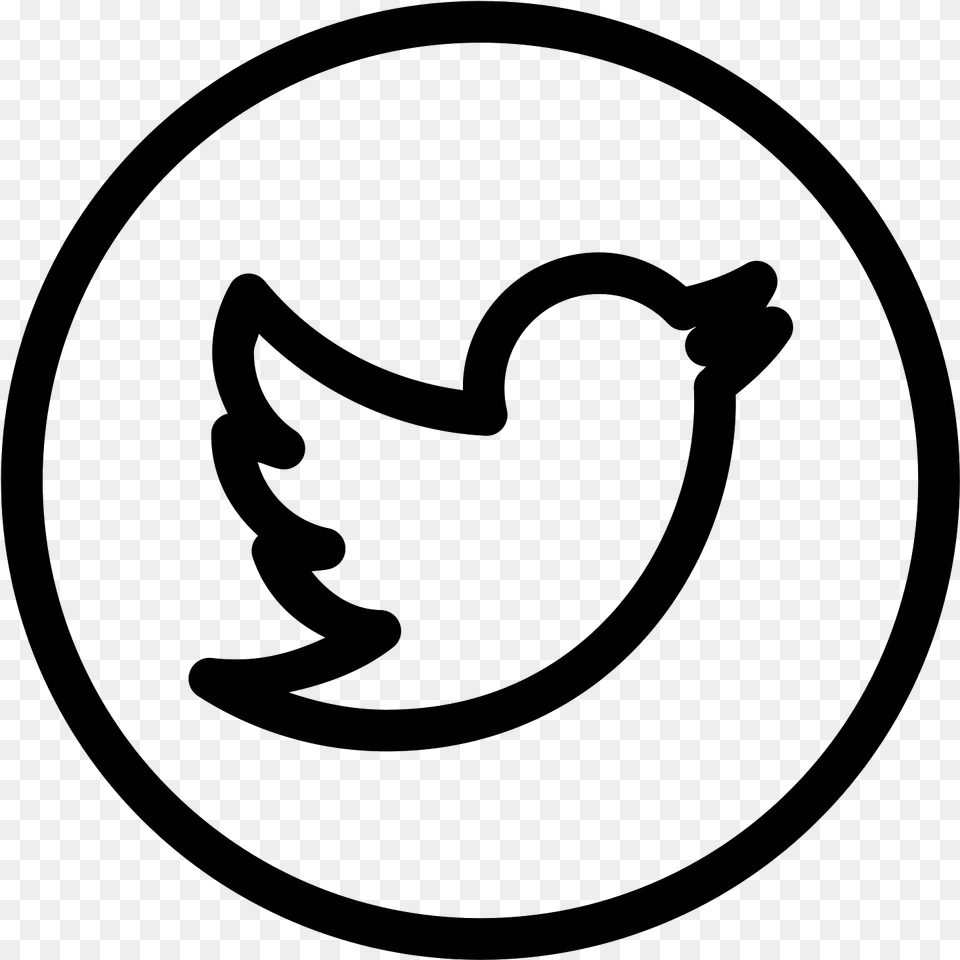 Twitter Circled Icon Square Twitter Icon, Gray Free Transparent Png