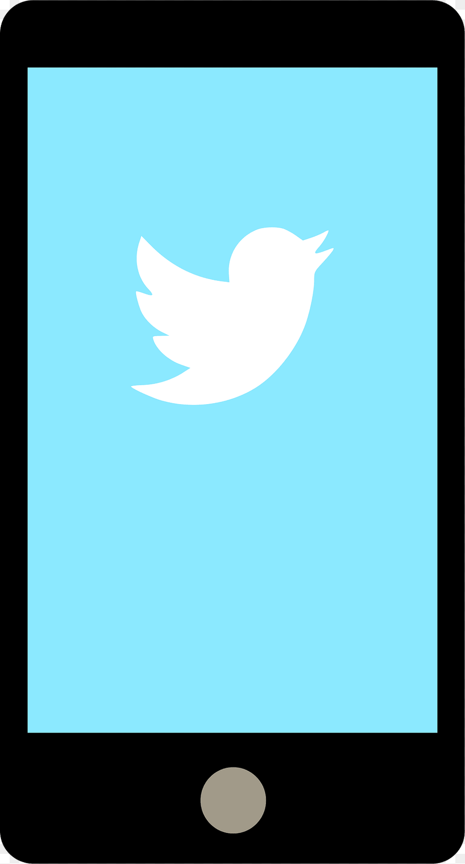 Twitter Clipart, Electronics, Phone, Mobile Phone Free Png