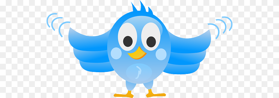 Twitter Follow Me Get Lots Of Cybersecurity News Bird Flapping Wings Cartoon, Animal, Fish, Sea Life, Shark Png
