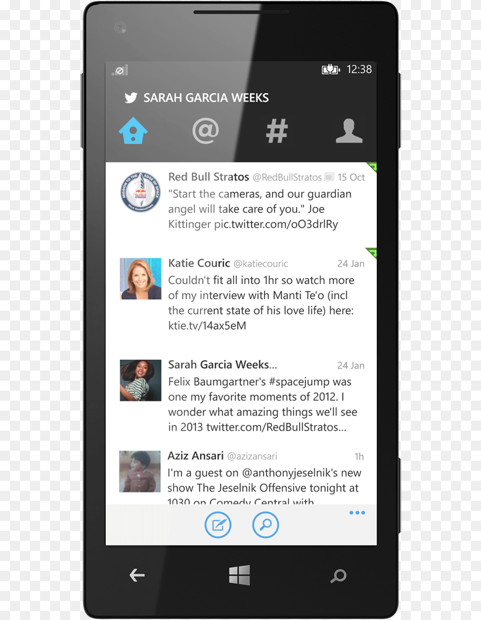 Twitter For Wp Twitter En Windows 8 Phone, Electronics, Mobile Phone, Person, Face Free Transparent Png