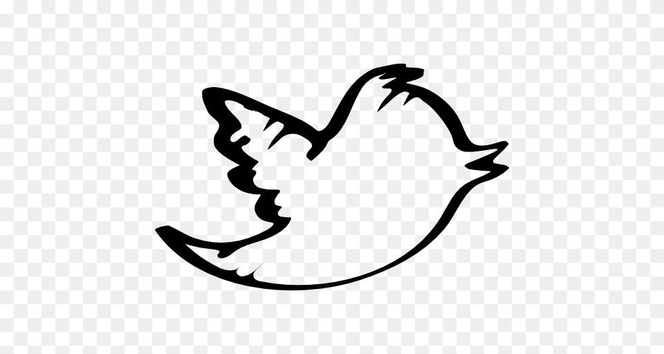 Twitter Icon, Stencil, Bow, Weapon, Silhouette Free Png
