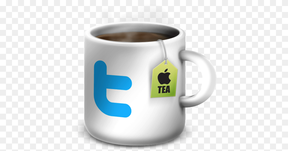 Twitter Icon Apple Mug Icon Softiconscom Teacup, Cup, Beverage, Coffee, Coffee Cup Free Png