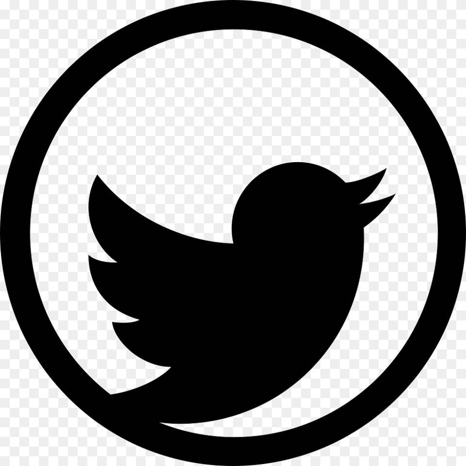 Twitter Icon Circle White Circle Twitter Logo, Stencil, Symbol, Ammunition, Grenade Free Png Download