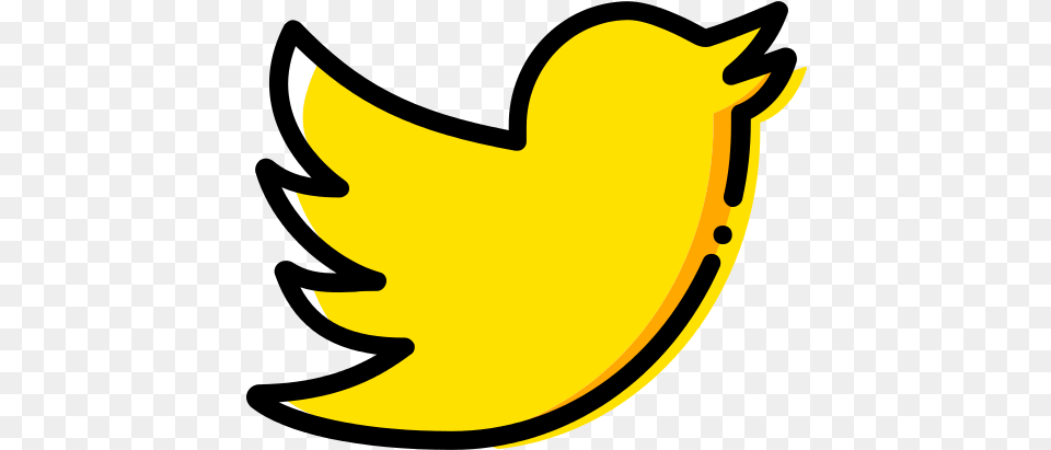 Twitter Icon Transparent Background Twitter Icon Yellow, Logo, Leaf, Plant, Food Png Image