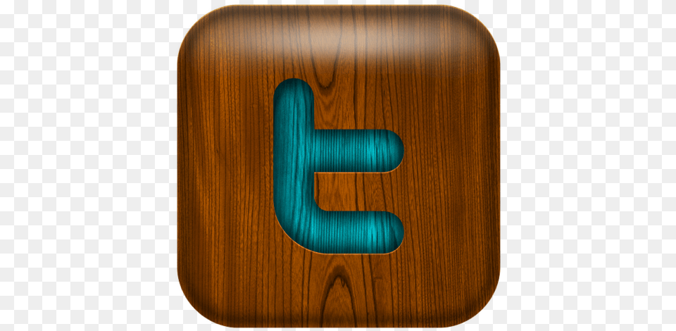 Twitter Icon Wooden Twitter Logo, Hardwood, Wood, Stained Wood Png Image