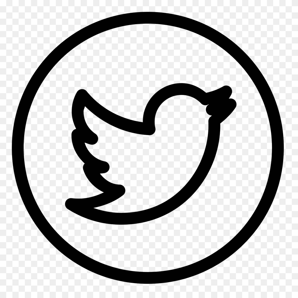 Twitter Logo, Gray Free Transparent Png