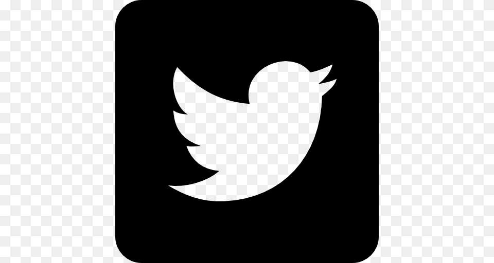 Twitter Logo On Black Background, Stencil, Baby, Person Free Png