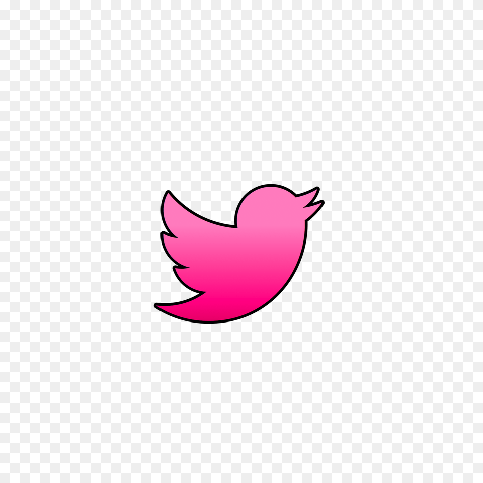 Twitter Logo Twitterlogo Pink Picsart Freetoedit Twitter Pink Transparent Png Image
