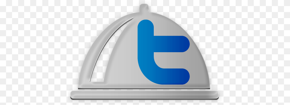 Twitter Silver Platter With Cover Icon Clipart Sign, Clothing, Hardhat, Helmet Png