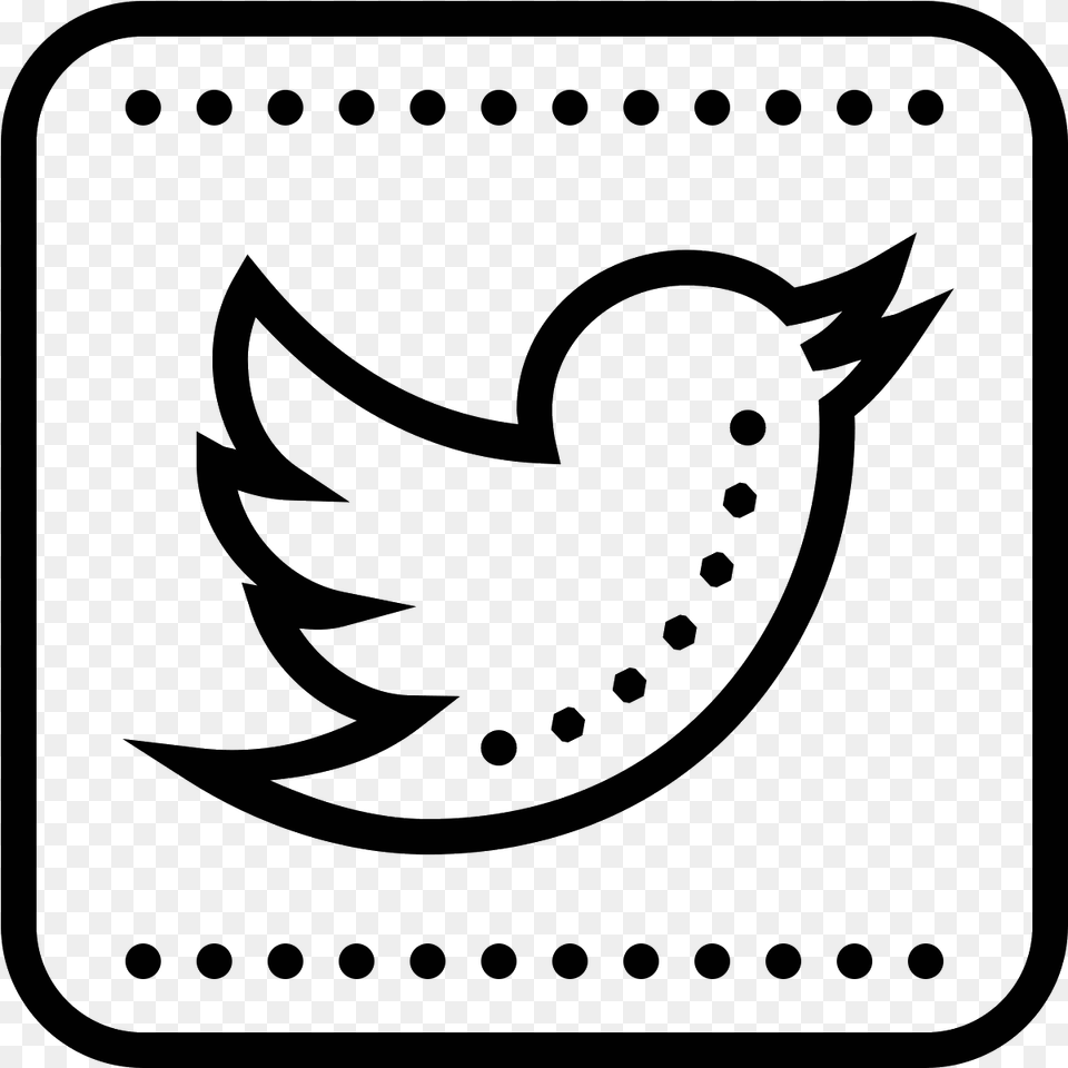 Twitter Squared Icon Twitter Black And White Vector, Gray Png Image