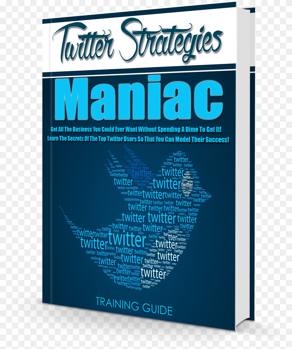 Twitter Strategies Maniac Book Cover, Advertisement, Poster Free Transparent Png