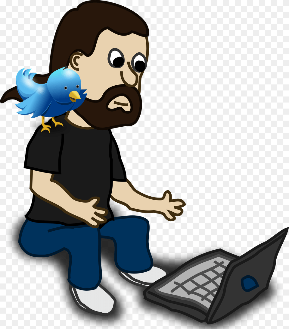 Twitter User Clip Arts, Pc, Computer, Electronics, Laptop Png