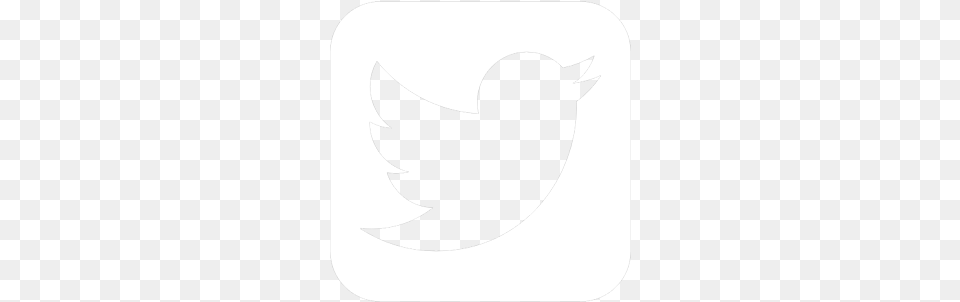 Twittericon White Twitter Icon White, Silhouette, Stencil, Animal, Bird Free Transparent Png