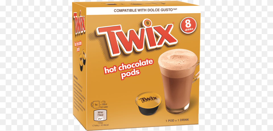 Twix Hot Chocolate Pods Twix, Beverage, Coffee, Coffee Cup, Cup Png