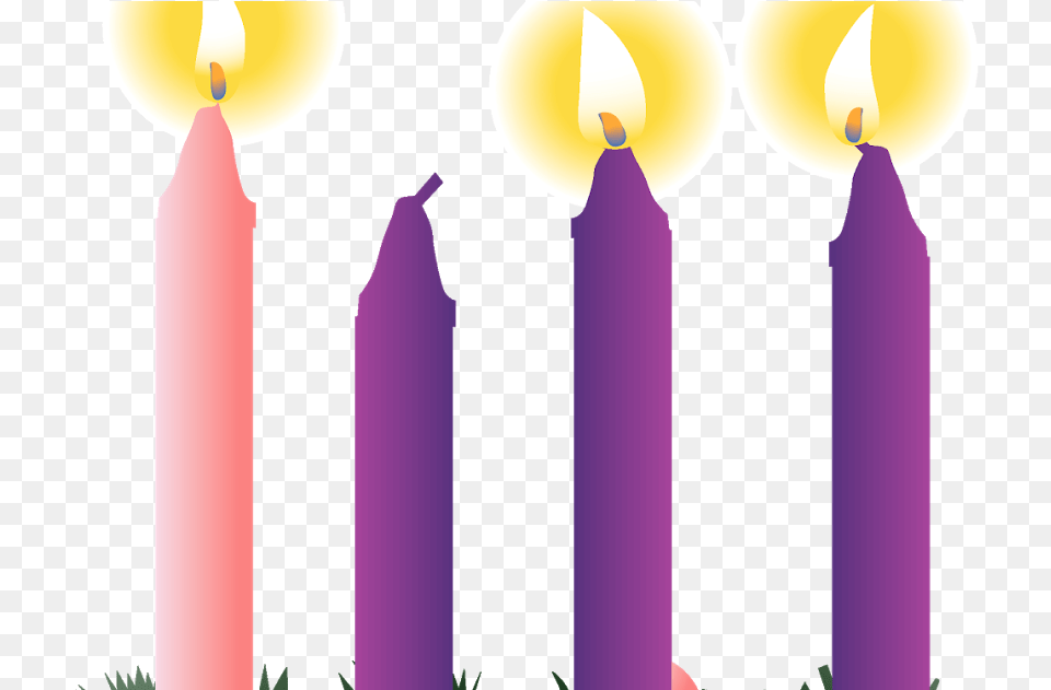 Two Advent Candles Lit Download Advent Wreath Transparent Background, Candle, Person, Adult, Male Png
