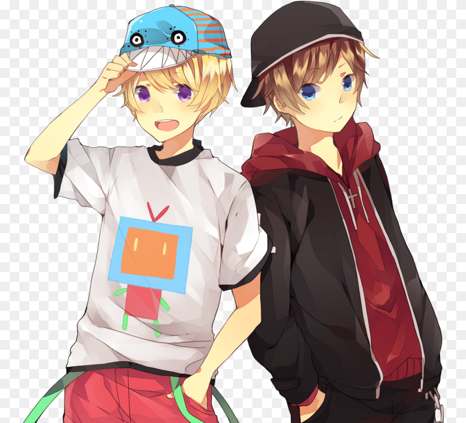 Two Anime Boys Two Anime Boys, Publication, Book, Comics, Baby Png Image