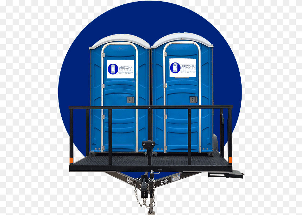 Two Arizona Portable Toilets On Trailer Illustration, Mailbox Free Transparent Png