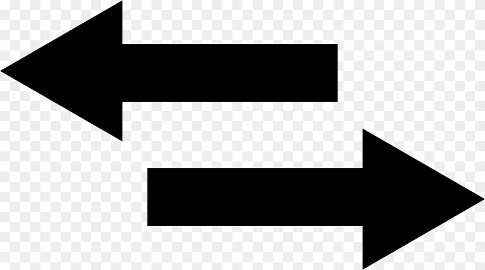 Two Arrows Pointing Right And Left Two Arrow Icon, Symbol Png Image