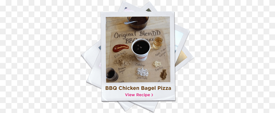 Two Bagels With Bbq Sauce Cheese And Scallions Dandelion Coffee, Advertisement, Food, Ketchup, Poster Free Png Download