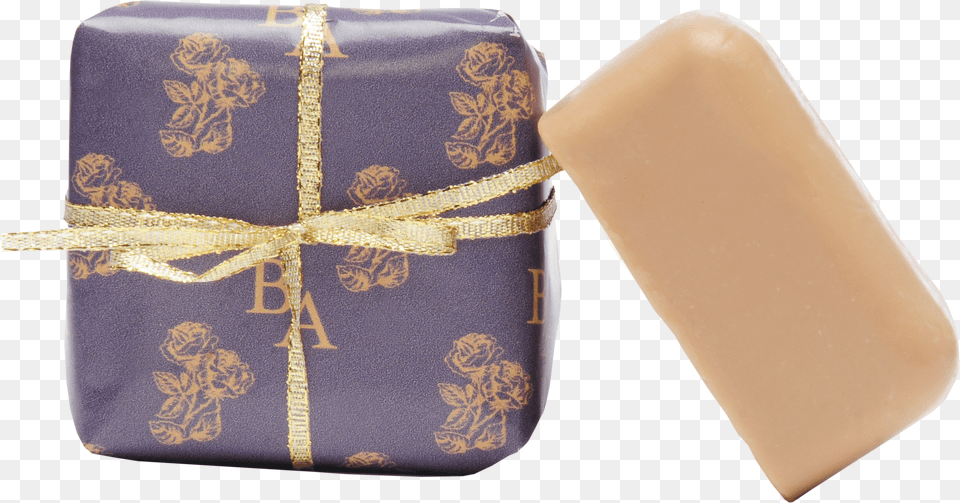 Two Bars Of Soap One Wrapped As A Gift Essential Oil, Rock, Slate, Soil, Texture Free Png Download