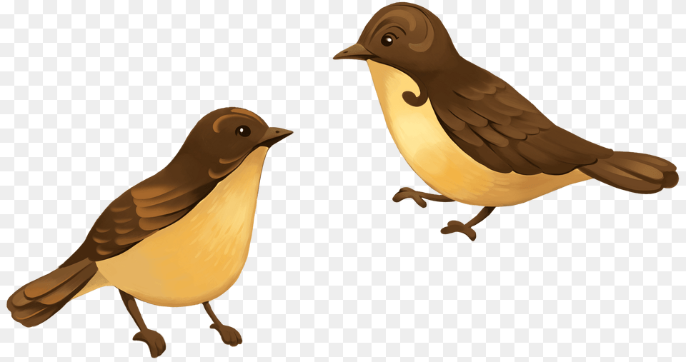 Two Birds Clipart, Animal, Bird, Finch, Anthus Free Png Download