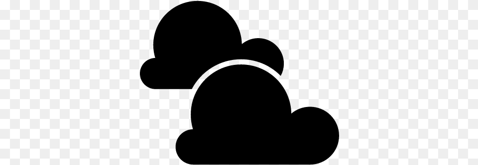 Two Black Clouds Vector Nubes Negras Dibujo, Gray Free Transparent Png