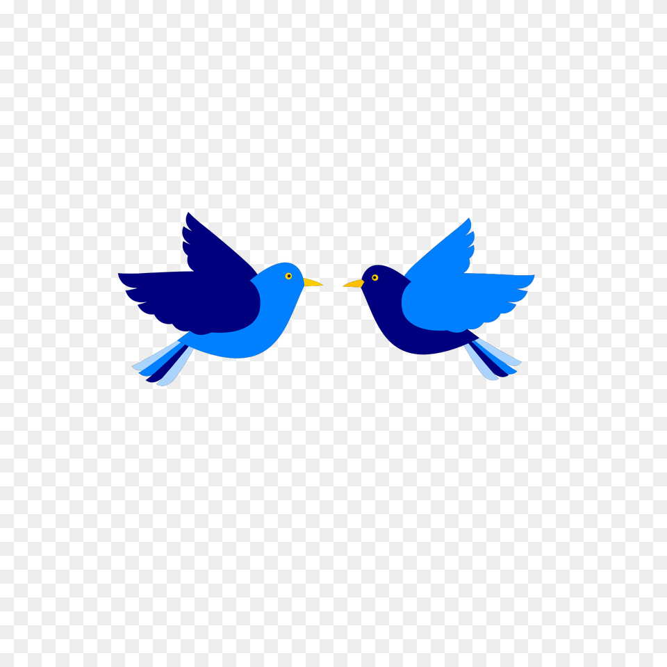 Two Blue Birds Svg Clip Art For Web Download Clip Art Clipart Birds Flying, Animal, Bird, Beak, Jay Png