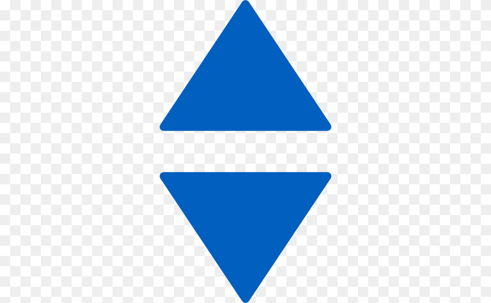 Two Blue Triangles Clip Art, Triangle Free Transparent Png