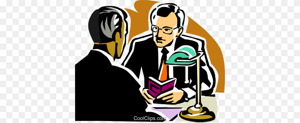 Two Businessmen Having A Discussion Royalty Vector Clip Art, Reading, Person, People, Man Free Png Download