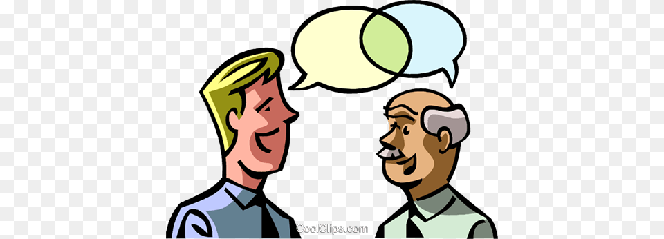 Two Businessmen Talking Royalty Free Vector Clip Art Illustration, Adult, Man, Male, Person Png Image