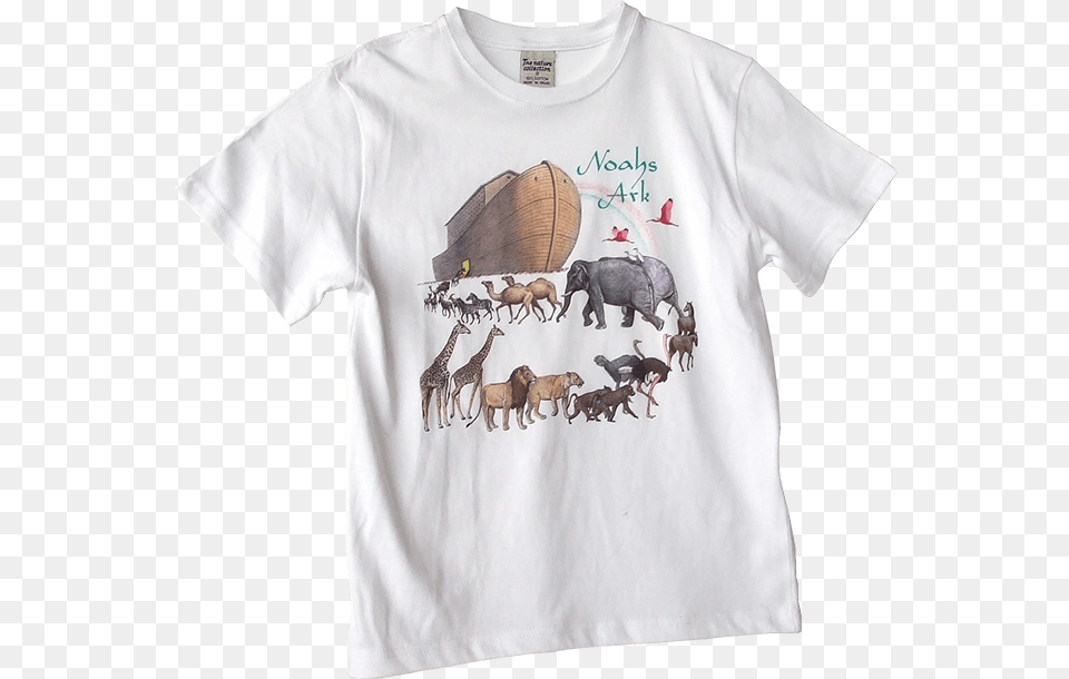 Two By Two Noah39s Ark T Shirt Baby Noah39s Ark Shirt, Clothing, T-shirt, Animal, Elephant Free Png Download