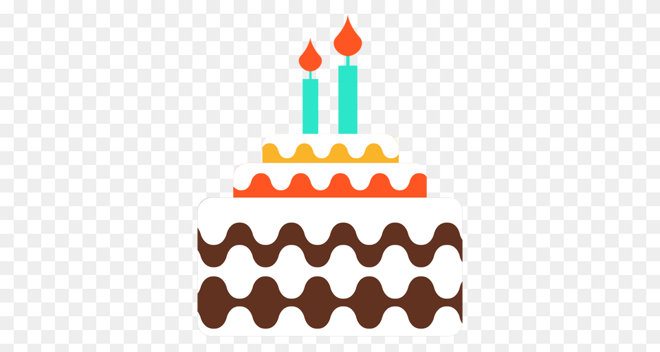 Two Candles Birthday Cake Icon, Birthday Cake, Cream, Dessert, Food Free Transparent Png